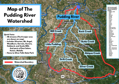 Pudding River Map 2024